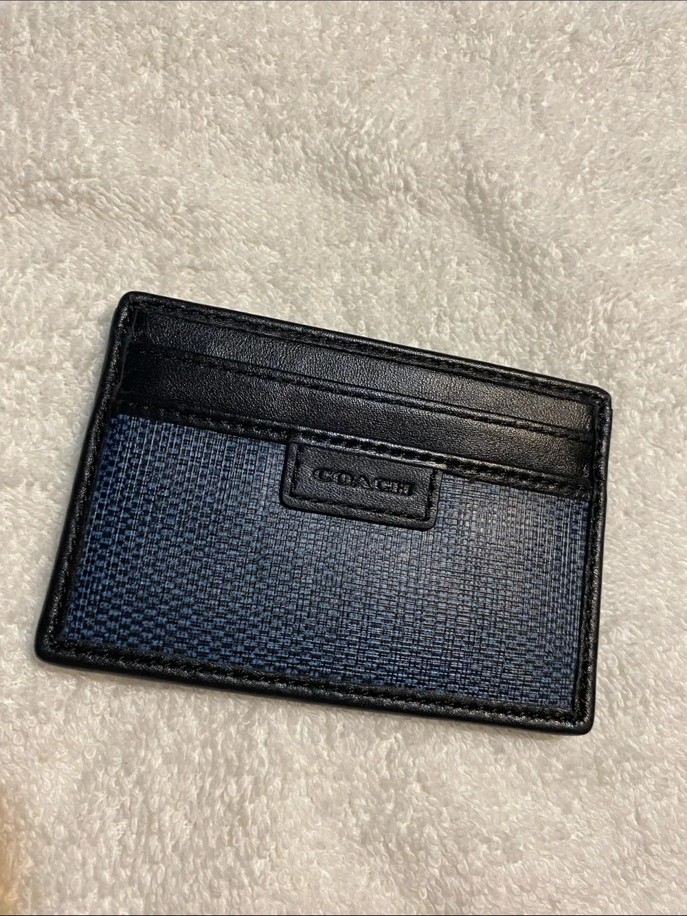 Coach Navy Card Case